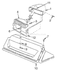 Page E Diagram and Parts List for 31AE983H401 1998 Yard Man Snow Blower